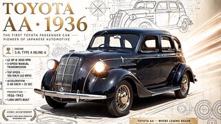 TOYOTA AA 1936 — The First Toyota Passenger Car | Where Legend Began | Premium Poster 4K