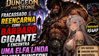 A failure reincarnates as a GIANT BARBARIAN and meets a beautiful elf in a dungeon. Manhwa Recap ep 1