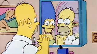 Homer Se Olha no Espelho e Descobre Algo Inesperado 😂 | Os Simpsons