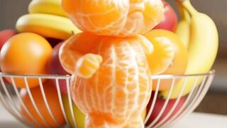 ADORABLE ORANGE BABY DANCING