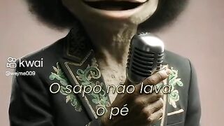 O sapo não lava o pé