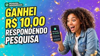 GANHE RESPONDENDO PESQUISAS REMUNERADAS