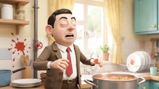 Bean’s Crazy Cooking Disaster 😂🍳 | Funny 3D Cartoon Comedy