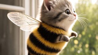 . The Cutest Cat-Bee Says "Miau"!