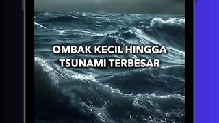 DARI OMBAK KECIL JADI TSUNAMI! 🌊😱  #tsunami #ocean #radex