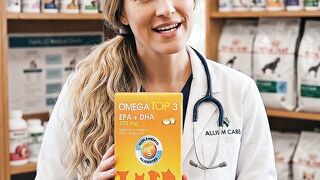 Omega 3 Omega Top 3 Suplemento 40 Cápsulas Cães e Gatos 500mg Agener