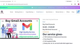 Top 33 Platforms to Buy Aged Gmail Accounts in the USA
