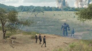 Battle of Wakanda - Outriders Attack Scene | Avengers Infinity War (2018) HDR Movie Clip
