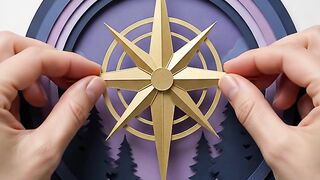 Tiny Crystal Compass Above Lavender Clouds | Fantasy ASMR
