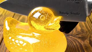 Cutting Crystal Rubber Duck on Wood... WHY IS THIS SO SATISFYING 🦆💎