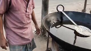 Grandpa is making delicious bread food
