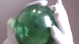 Bola feita de garrafa pet diy