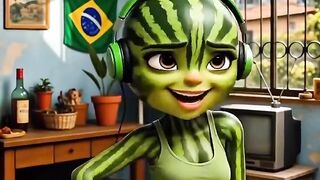 Menina melancia
