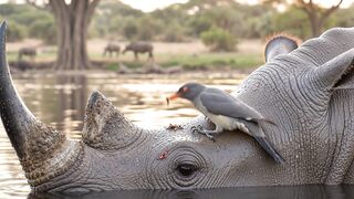 The Doctors of the Savanna: Oxpecker & Honey Badger