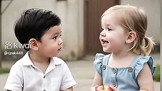 Dois guri discutindo