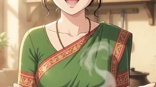 She Made the Most Delicious Khichuri! 😍🍲 | Anime Cooking #Shorts