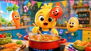 PILICUTE'S SILLY SOUP! 🥕🍅🐥 | Plop Plop, Ding Ding! | Kids Song