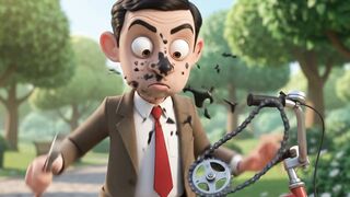 Mustabiyan Tries to Fix His Bicycle 😂🚲 | Funny 3D Cartoon Comedy