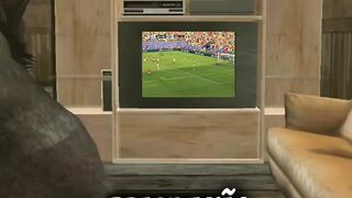 CJ Lobão estava assistindo o jogo do Brasil e foi se vingar que o Brasil perdeu