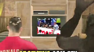 CJ Lobão estava assistindo o jogo mais o Cristiano Ronaldo