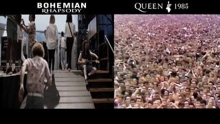 Bohemia Rhapsody Movie 2018 VS Live Aid Queen 1985