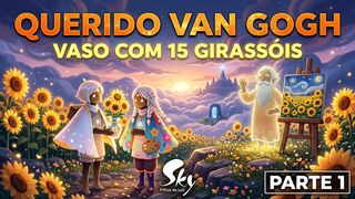 Sky Filhos da Luz, História de Querido Van Gogh, Vaso com 15 Girassóis - PARTE 1