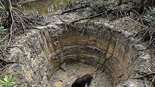 He Built an Underground Secret Mansion with TV & AC in the Forest Watch the⁠