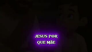 O menino conversando com Jesus!