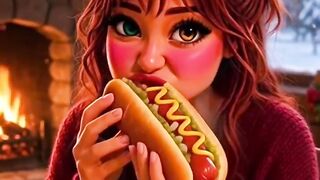 ASMR comendo cachorro quente