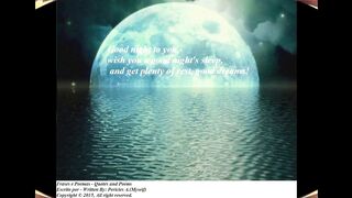 Good night, wish you a good night's sleep, good dreams! [Message] [Quotes and Poems]