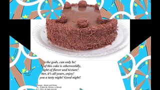 Good evening, brought a brigadier cake for you, have a tasty night! [Message] [Quotes and Poems]
