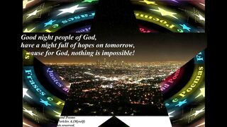 Good night people of God, have a night full of hopes! [Message] [Quotes and Poems]