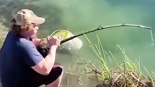 Got a strike from a big fish—what kind of fish is this?
