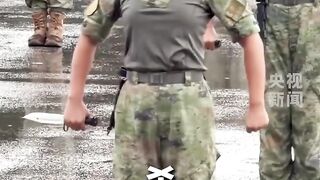 Chinese woman's arms.