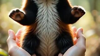 POV: Red Panda Says HELLO to 6-Year-Old! 👋🐾 (Cutest Greeting Ever!)"