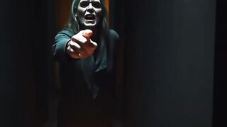 "POV: A man with no eyes appeared in the hallway... and pointed at me 🩸🚪"