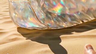 "POV: A giant crystal slug crawled up to me with a note on its back 💌🪞"