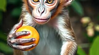 "POV: This Little Monkey Thinks You're Its Best Friend 🐒💕"