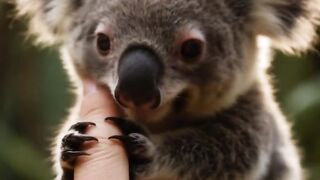 POV: This Baby Koala Wouldn't Let Go of My Finger! 🐨💍 (Prepare Your Heart)