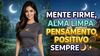 Mente firme, alma limpa e pensamento positivo sempre🌙✨