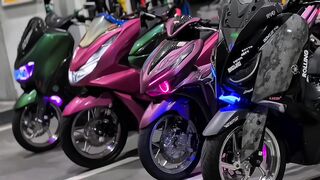 Asian style modified motorbike