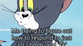 Me Trying to Reply to "Lol", "Hmm" & "Kk" 💀 (Most Relatable Cartoon Meme Ever!)