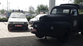 Visit to the Israel Police Museum A display of police vehicles #police