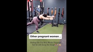 Pregnant Queen vs Me 😂 Handstand at 7–38 Weeks Pregnant
