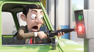 Bean-Inspired Car Wash Disaster 😂🚗 | Funny 3D Cartoon Comedy