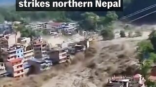 massive avalanche in Nepal