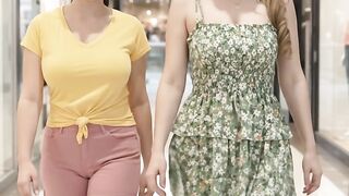 Beautiful model walking