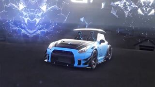 ⚡ Nissan GT-R Materializing From Pure Energy 🤯 Future Meets JDM Legend