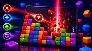 Quase Game Over… até usar o PODER! 😱 | BlockFall