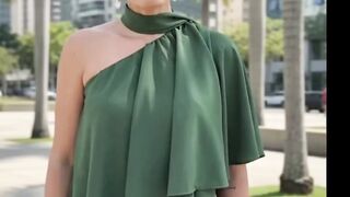 Linda mostra uma blusinha -look -fashion - style